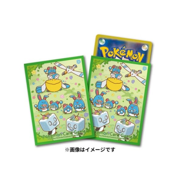 画像1: 【未開封/未使用】ポケモンカードゲーム デッキシールド 花かんむりとマリルたち (1)